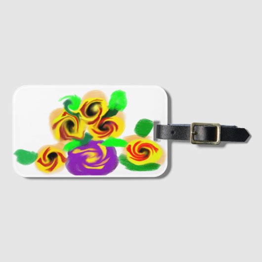 Sunflowers joy gepäckanhänger (Vorderseite (Horizontal))