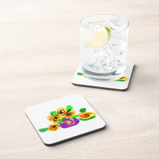 Sunflowers joy getränkeuntersetzer (Rechte Seite)