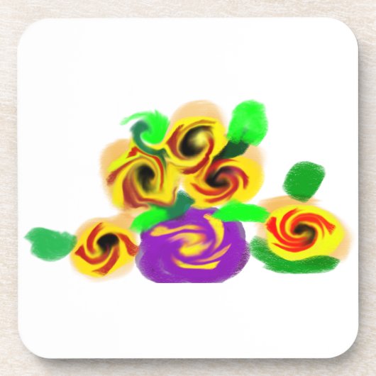 Sunflowers joy getränkeuntersetzer (Vorderseite)