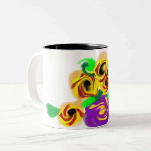 Sunflowers joy zweifarbige tasse (Vorderseite Links)