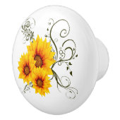 Sunflowers Keramikknauf (Rechts)
