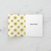 Sunflowers Mason Jar Vielen Dank Dankeskarte (Innenseite)