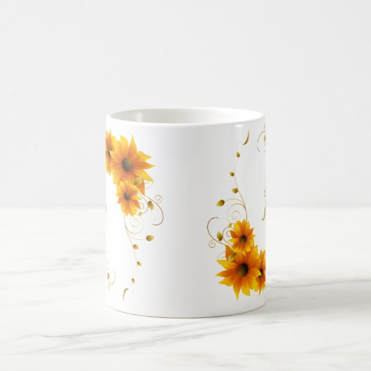 SunFlowers Monogram Kaffeetasse (Mittel)