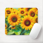 Sunflowers Mouse Pad Mousepad (Mit Mouse)