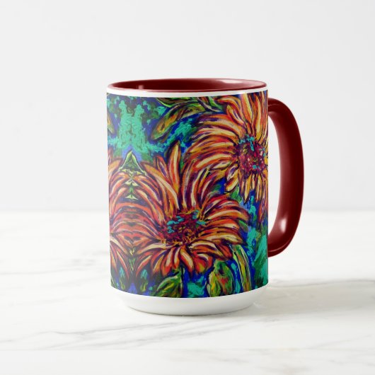 Sunflowers Mug Tasse (VorderseiteRechts)