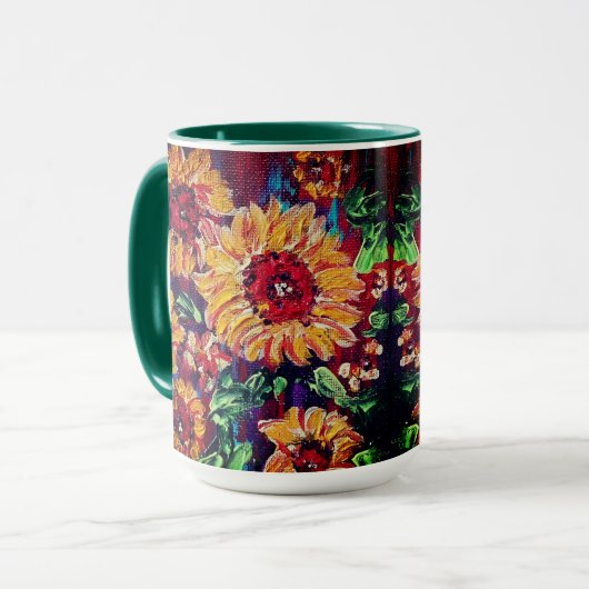 Sunflowers Mug Tasse (Vorderseite Links)