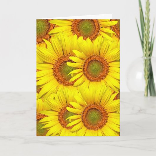 SUNFLOWERS MUTTER'S DAY CARD KARTE (Vorderseite)