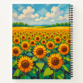 Sunflowers Notebook Notizblock (Rückseite)