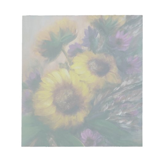 Sunflowers Notizblock (Vorderseite)