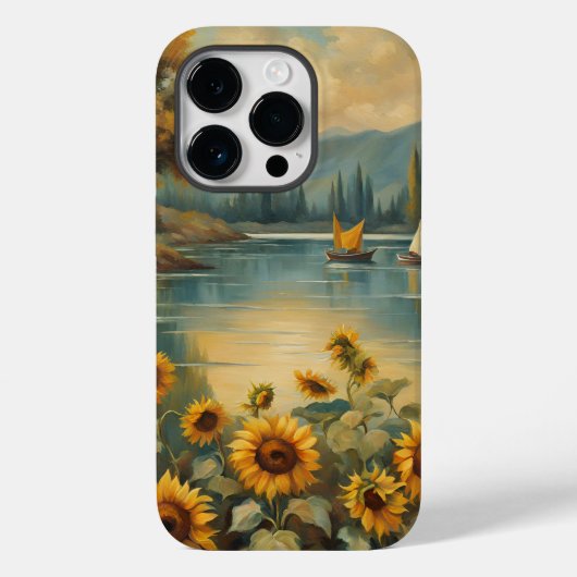 Sunflowers on the Lake Case-Mate iPhone Hülle (Rückseite)