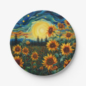 sunflowers pappteller (Vorderseite)