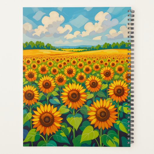 Sunflowers Planner Planer (Rückseite)