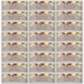 Sunflowers Rustic Fall Guest Names Address Labels (Vorderseite)