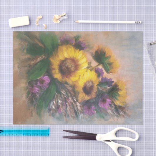 Sunflowers Seidenpapier (Handwerk)