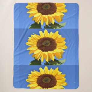 SUNFLOWERS Sherpa Blanket Sherpadecke