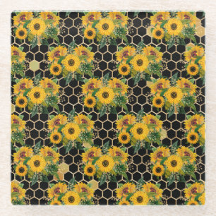 Sunflowers Turn Naturally Toward The Light Glasuntersetzer