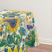 Sunflowers Ukrainian folk art motifs Tablecloth Tischdecke (Beispiel)