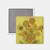 Sunflowers-Vincent van Gogh Magnet (Vorderseite/Rückseite)