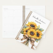 Sunflowers Watercolor Custom Name   Planer (Anzeige)