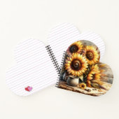 Sunflowers Watercolor Painting Notizblock (Innenseite)