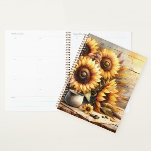 Sunflowers Watercolor Painting Planer (Anzeige)