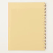 Sunflowers Watercolor Painting Planer (Rückseite)