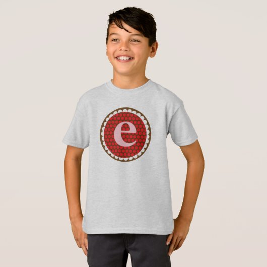 Sunflowery Flair Rotes E T-Shirt (Vorne ganz)