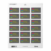 Sunglass Address Labels Adressaufkleber (Vorne)