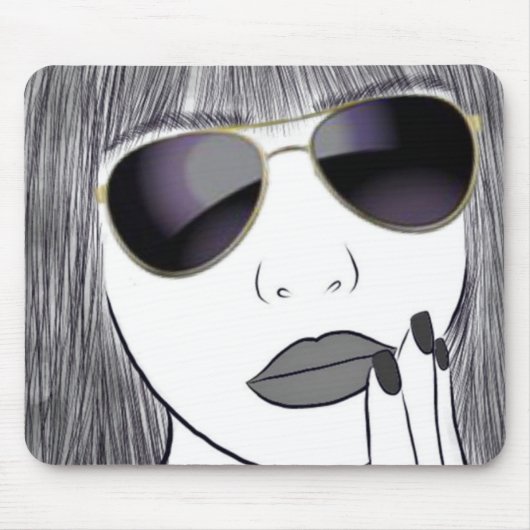 Sunglass Girl Mousepad (Vorne)