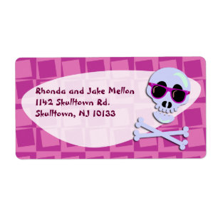 Sunglass Skull Labels