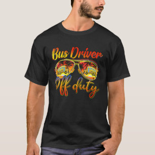 Sunglasses Bus Driver Off Duty Bus Driver Summer V T-Shirt