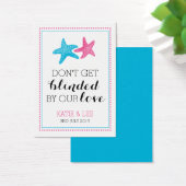 Sunglasses Favor Tag | Starfish Gastgeschenk Hochz (Schreibtisch)