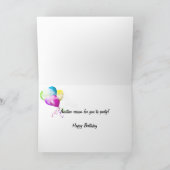 sunglasses for birthday karte (Innenseite)