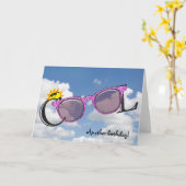 sunglasses for birthday karte (Gelbe Blume)