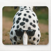 Sunglasses On a Dalmatian Dog Tail Mousepad (Vorne)