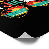 Sungled Christmas In July Summer Xmas Beach Vacati Poster (Ecke)