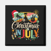 Sungles Santa Claus Beach Christmas In July Men Wo Magnet (Vorne)