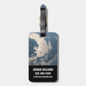 Sunglint Beams Off Lake Michigan Gepäckanhänger (Rückseite vertikal)