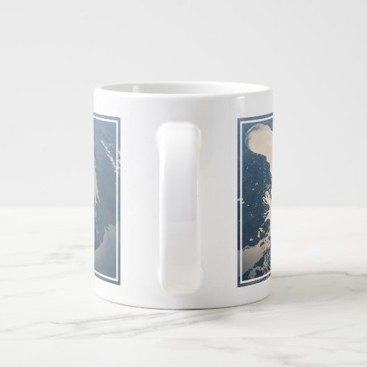 Sunglint Beams Off Lake Michigan Jumbo-Tasse (Rückseite)