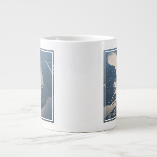 Sunglint Beams Off Lake Michigan Jumbo-Tasse (Vorderseite)