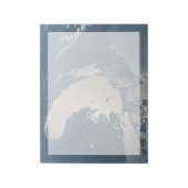 Sunglint Beams Off Lake Michigan Notizblock (Rotiert)