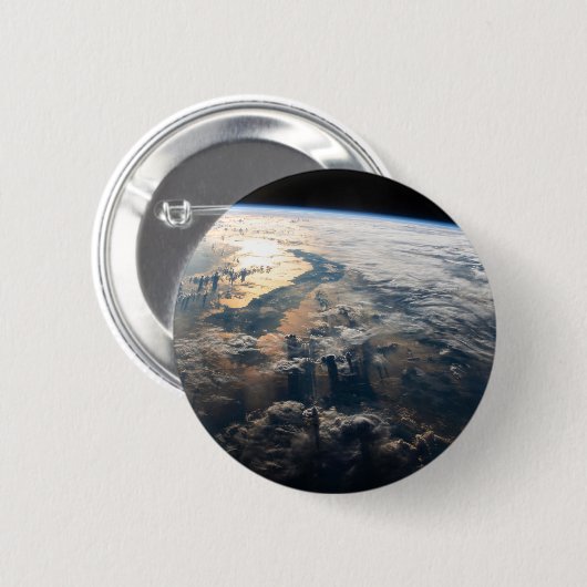 Sunglint blickt vor Celebes Meer in Südostasien Button (Vorne & Hinten)