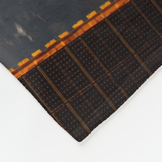 Sunglint blickt vor Celebes Meer in Südostasien Fleecedecke (Ecke)