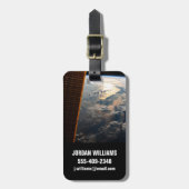 Sunglint blickt vor Celebes Meer in Südostasien Gepäckanhänger (Vorderseite vertikal)