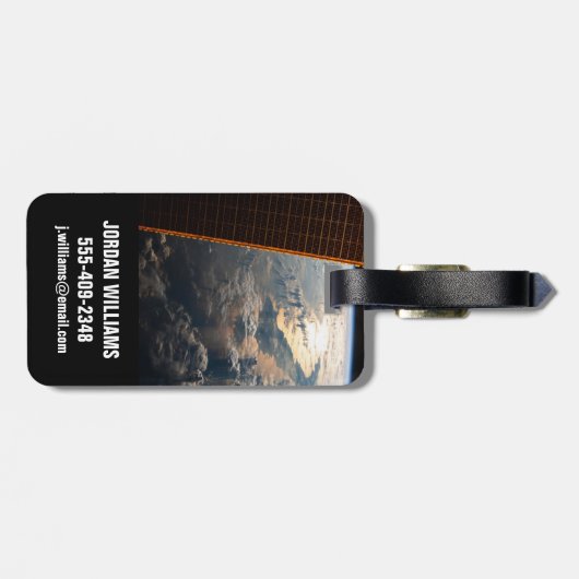 Sunglint blickt vor Celebes Meer in Südostasien Gepäckanhänger (Rückseite horizontal)