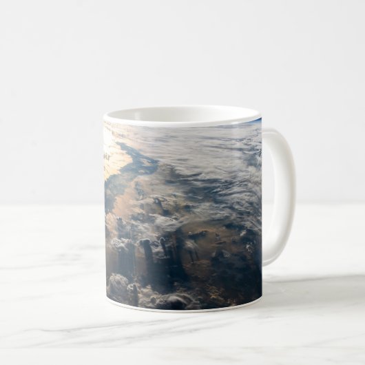 Sunglint blickt vor Celebes Meer in Südostasien Kaffeetasse (VorderseiteRechts)