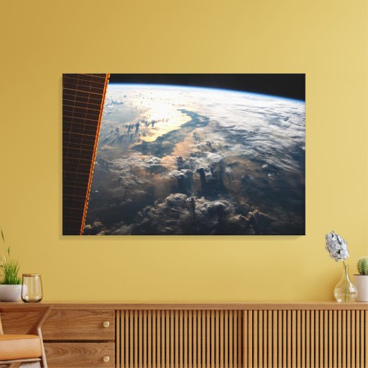 Sunglint blickt vor Celebes Meer in Südostasien Leinwanddruck (Insitu (Wohnzimmer))