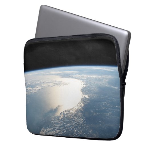 Sunglint spiegelt den Golf von Mexiko wider Laptopschutzhülle (Vorderseite Links)