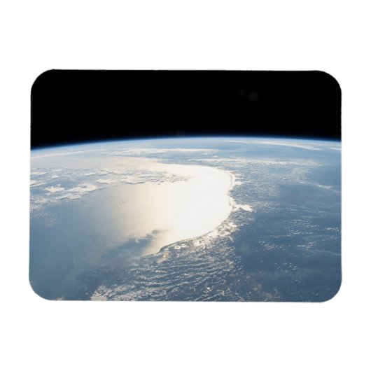 Sunglint spiegelt den Golf von Mexiko wider Magnet (Horizontal)