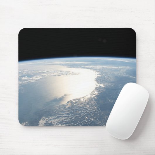 Sunglint spiegelt den Golf von Mexiko wider Mousepad (Mit Mouse)